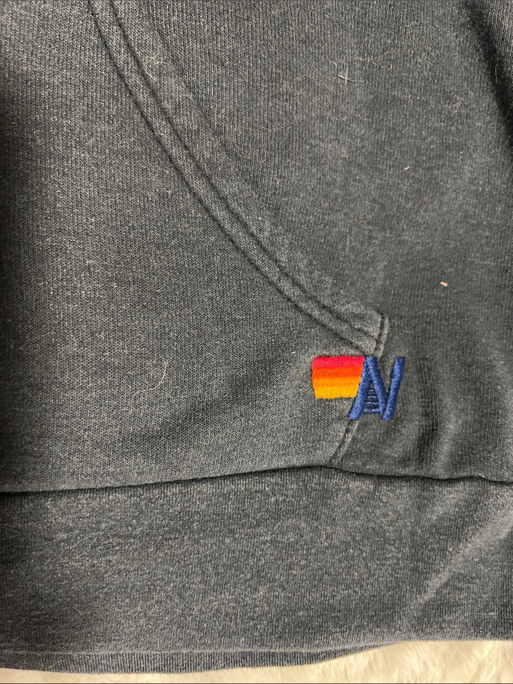 Aviator Nation Black ATX Logo Hooded Sweatshirt: size M - Picture 3 of 5